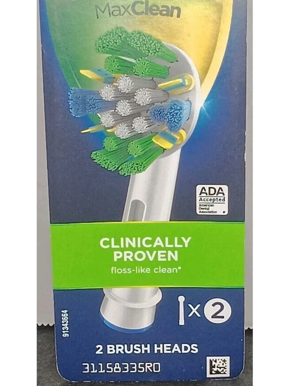 NEW Oral-B Floss Action Electric Toothbrush Replacement Brush Heads 2 Pack